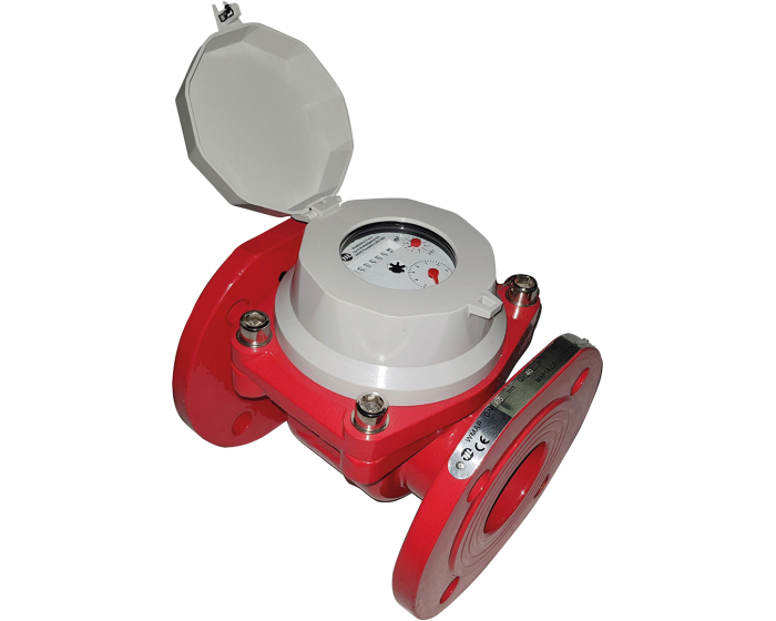 Woltman high flow water meter with pulse transmitter hot water DN50